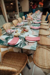 The Townhouse in Alresfordset up for a wedding