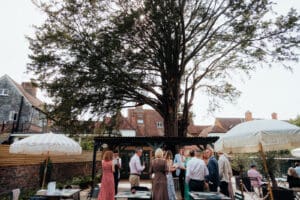 wedding Drinks reception at the Townhouse in Alresford, Winchester