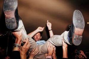 Ash Barton wedding epic dancefloor Kirsty Bowen Photography