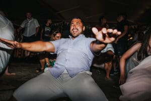 Destination wedding epic dancefloor Kirsty Bowen Photography