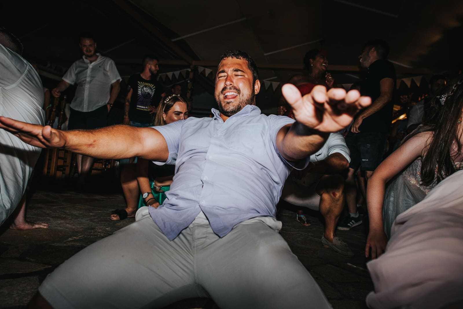 Destination wedding epic dancefloor Kirsty Bowen Photography