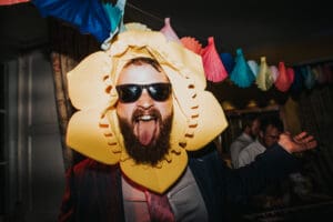 Huntstile Organic Farm wedding epic dancefloor Kirsty Bowen Photography