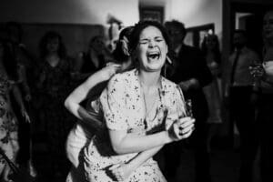 Huntstile Organic Farm wedding epic dancefloor Kirsty Bowen Photography